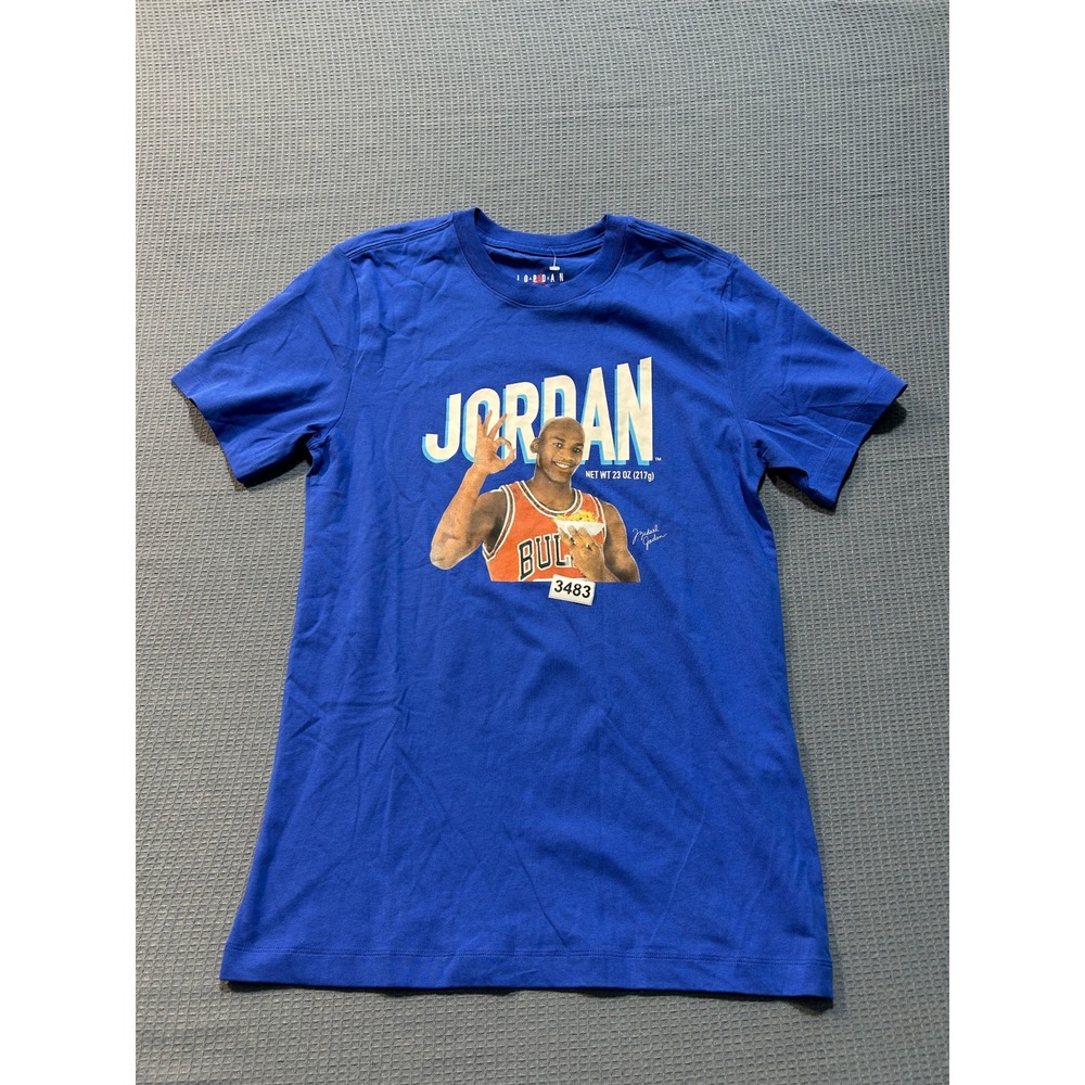 Jordan Brand Michael Jordan Wheaties Graphic T-Shirt Mens Sz S Blue